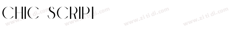 Chic Script字体转换